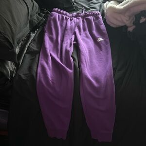 Medium purple nike sweatpants